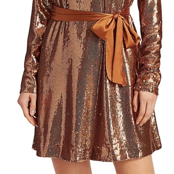 New Ramy Brook Helen  Sequin Cocktail Dress - Picture 15 of 16